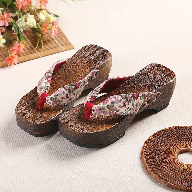 Japanese Women's Geta with Heels