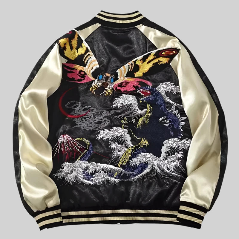 Sukajan Godzilla X Mothra Design