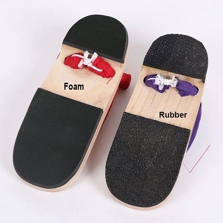 Geta Japonaise en Bois Naturel Légère
