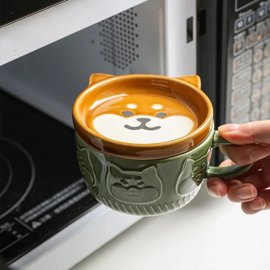 Tasse japonaise à motif chat