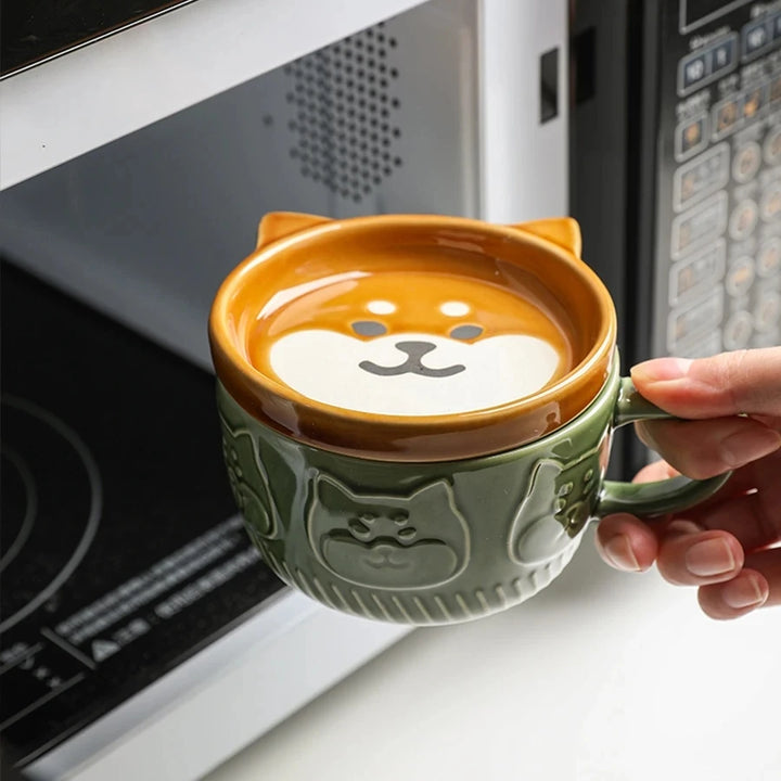 Tasse japonaise à motif chat