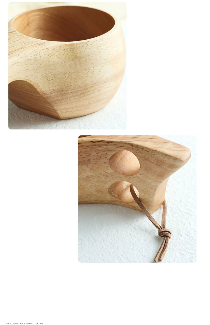 Tasse japonaise en bois épurée