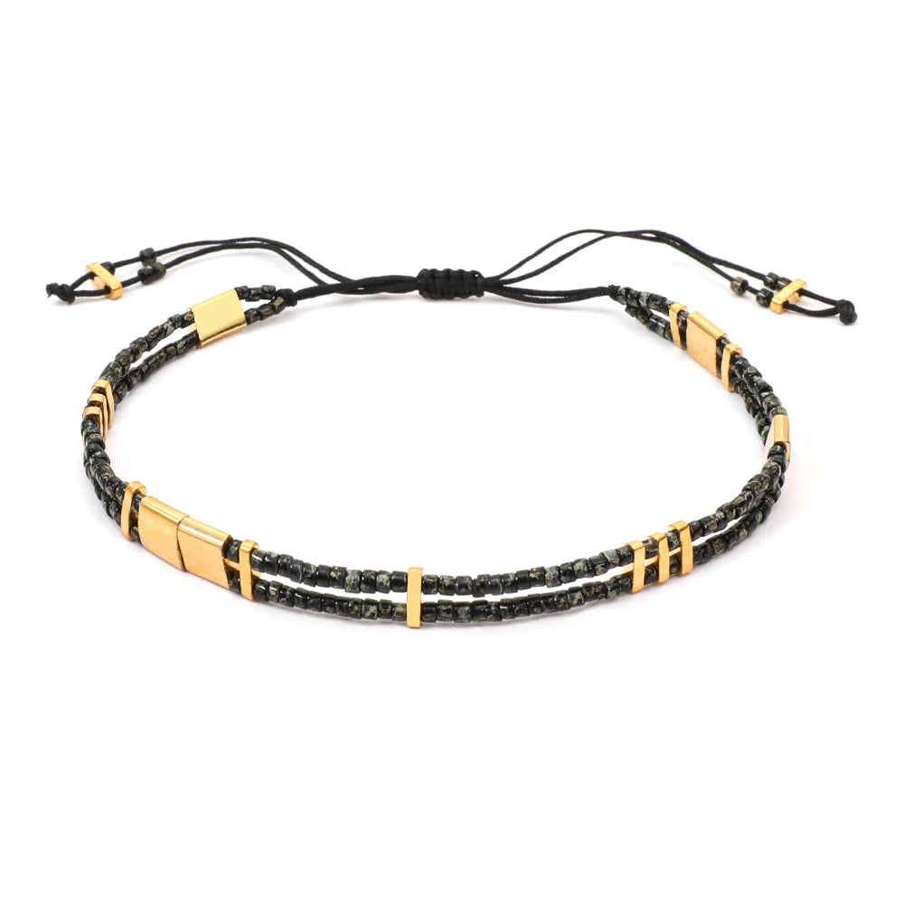 Bracelet Miyuki Tila jonc à breloques