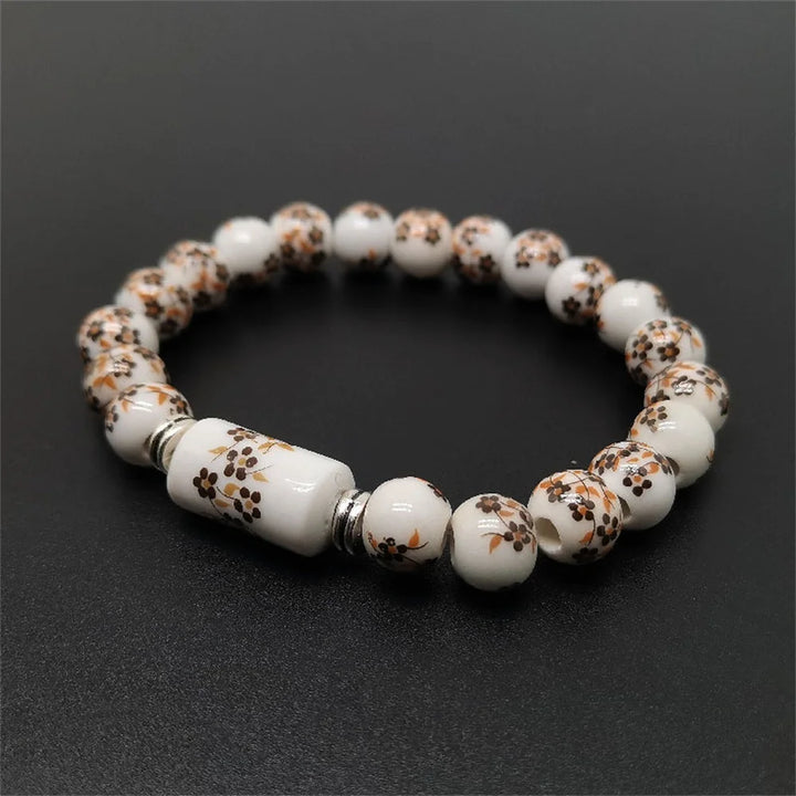 Bracelet Perlé Japonais en porcelaine