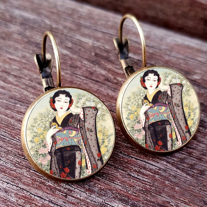 Japanese Classic Dome Earrings