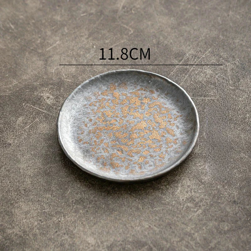 Japanese Plate with Aged Effect