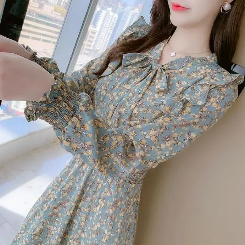 Robe Japonaise Fleurie Rétro Légère