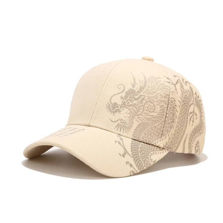 Casquette Japonaise Dragon Beige