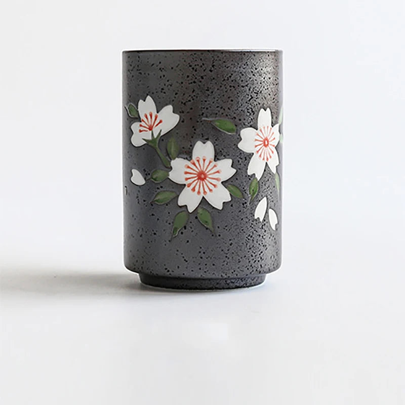 Tasse à thé japonais fleurs