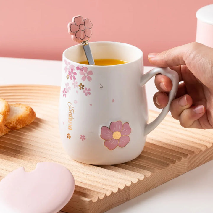 Mug Japonais Sakura Blanc