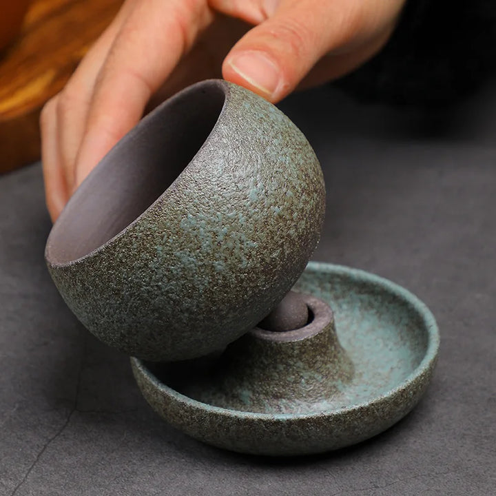 Tasse japonaise à soucoupe