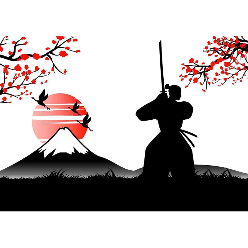 Japanese art wall stickers