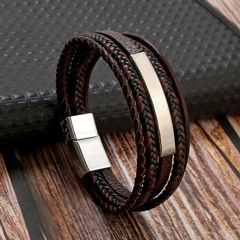 Bracelet japonais homme cuir