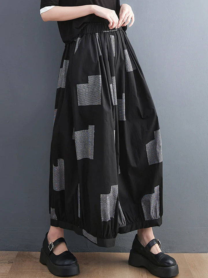 Pantalon Japonais Taille Haute Ample