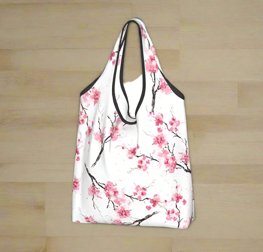 Sac Japonais Pliable Sakura Blanc