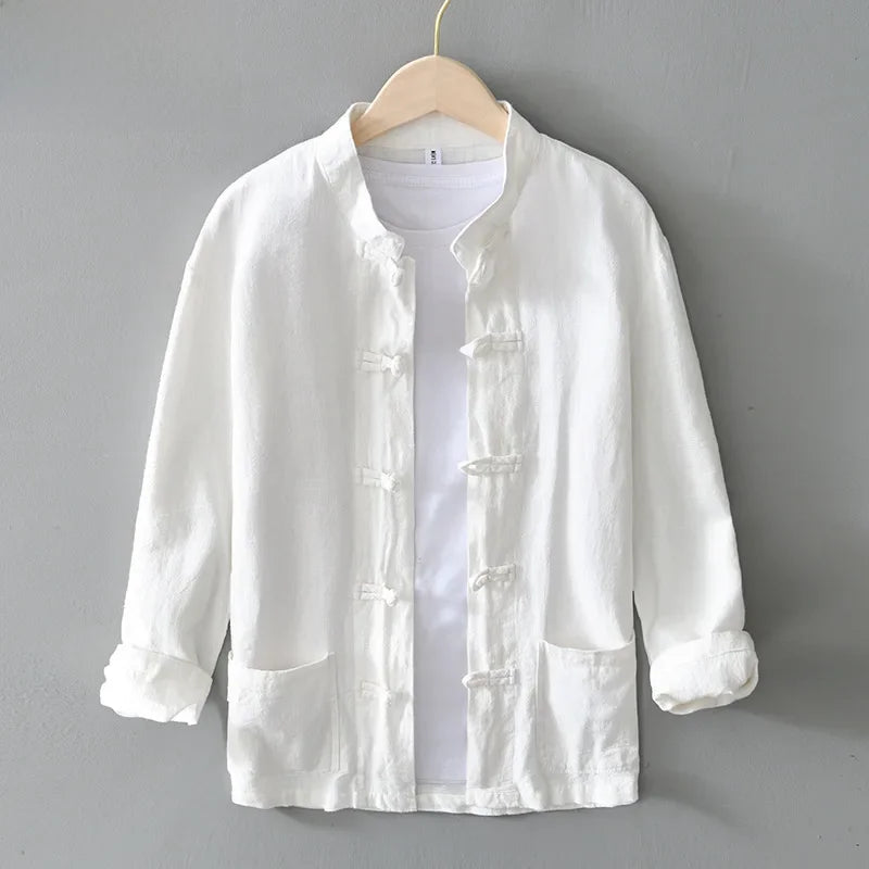 Chemise Japonaise d’Eté Blanc