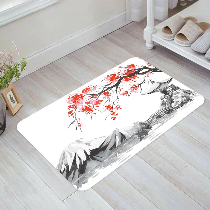 Tapis Japonais motif Sakura