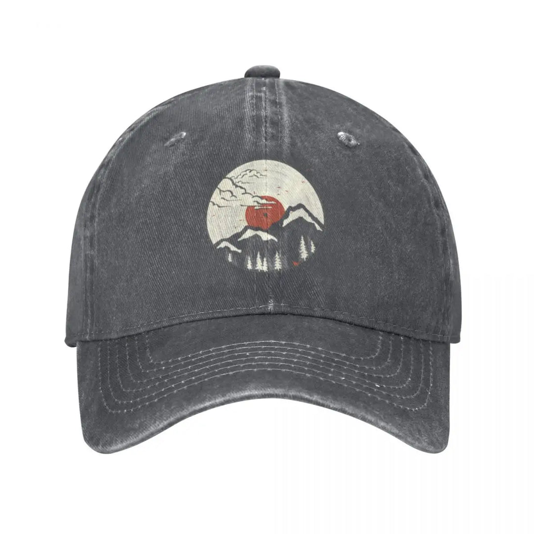 Casquette Japonaise Mont Gris foncé