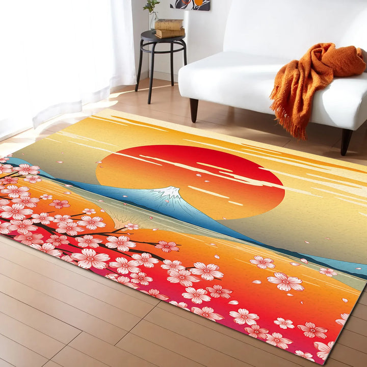 Tapis de salon Japonais Fleur de cerisier