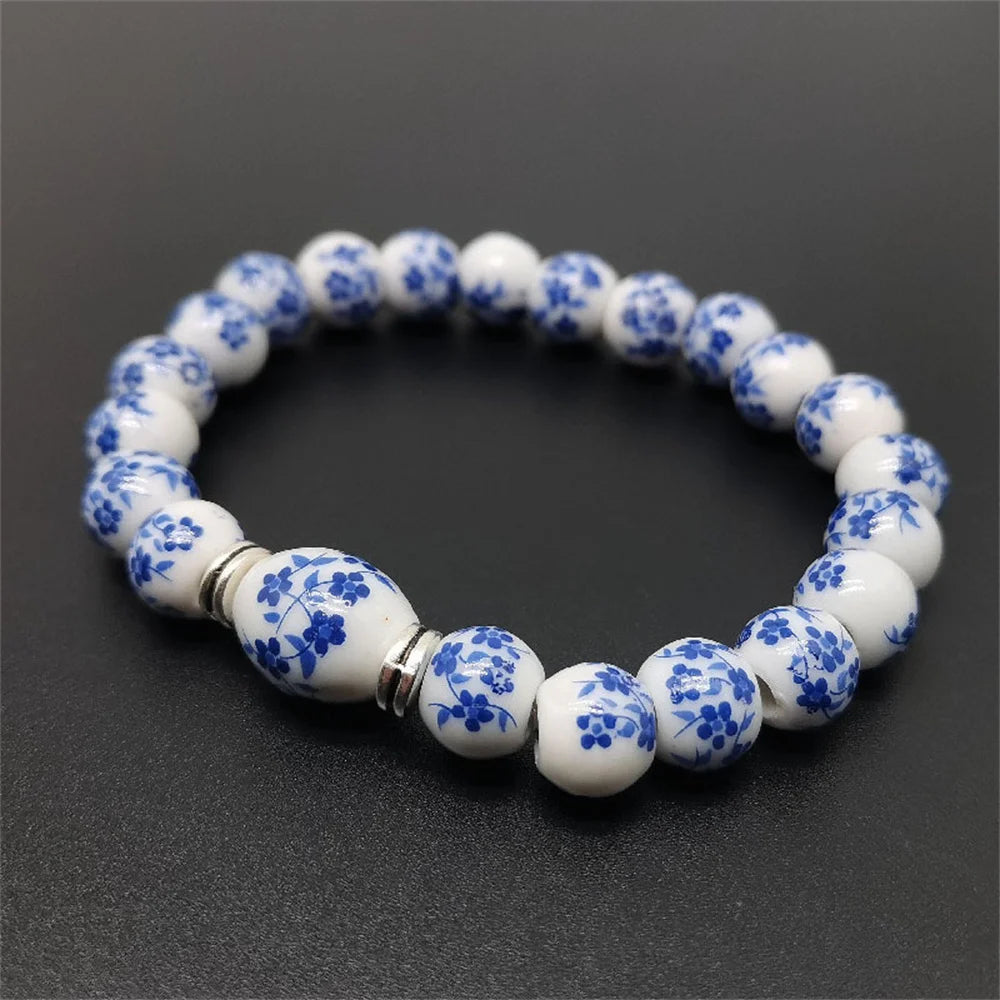 Bracelet Perlé Japonais en porcelaine