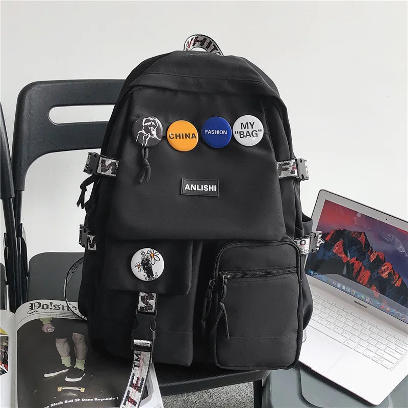 Sac à Dos Style Japonais noir