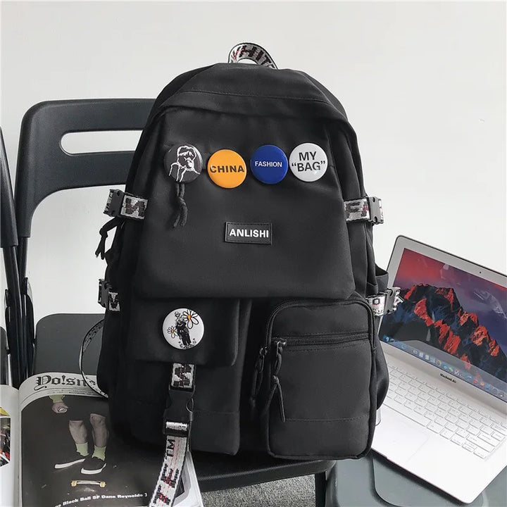 Sac à Dos Style Japonais noir