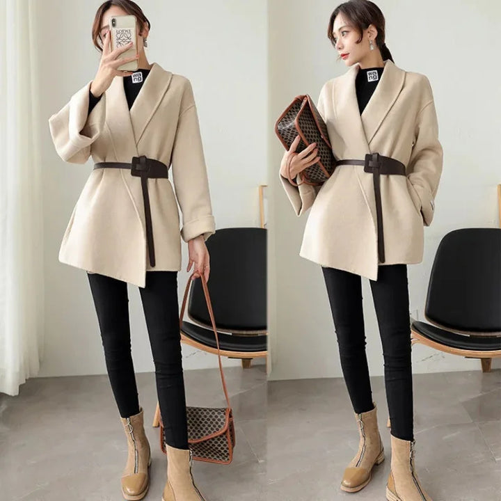 Veste Kimono Femme Élégante beige