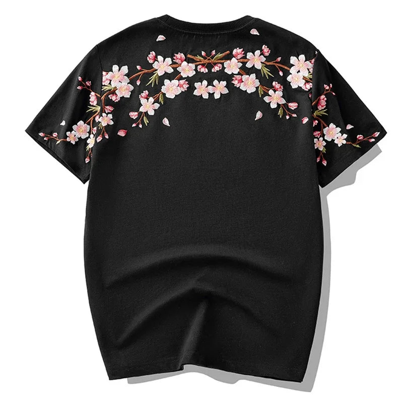T-shirt japonais brodé