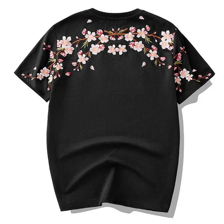 T-shirt japonais brodé