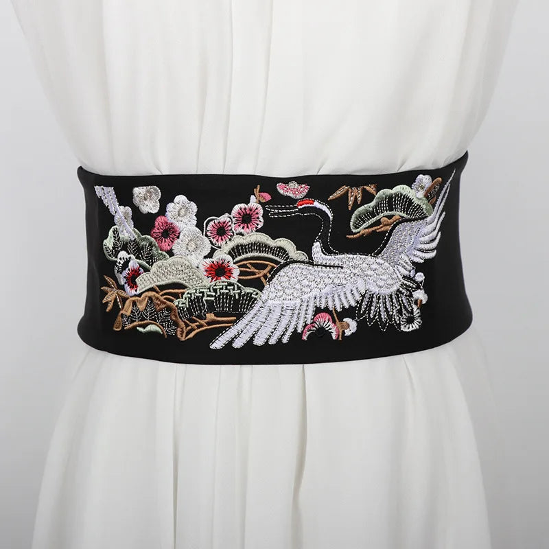 Ceinture japonaise grues