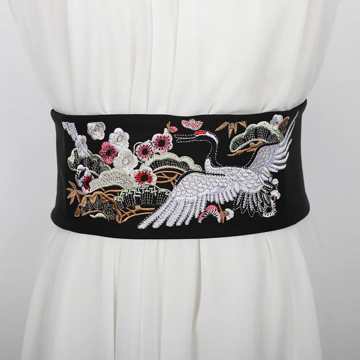Ceinture japonaise grues