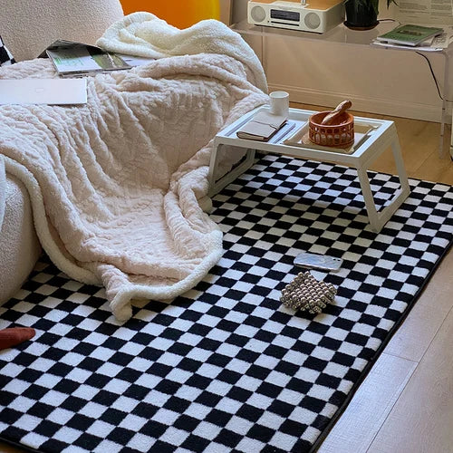 Japanese Checkered Living Room Rug