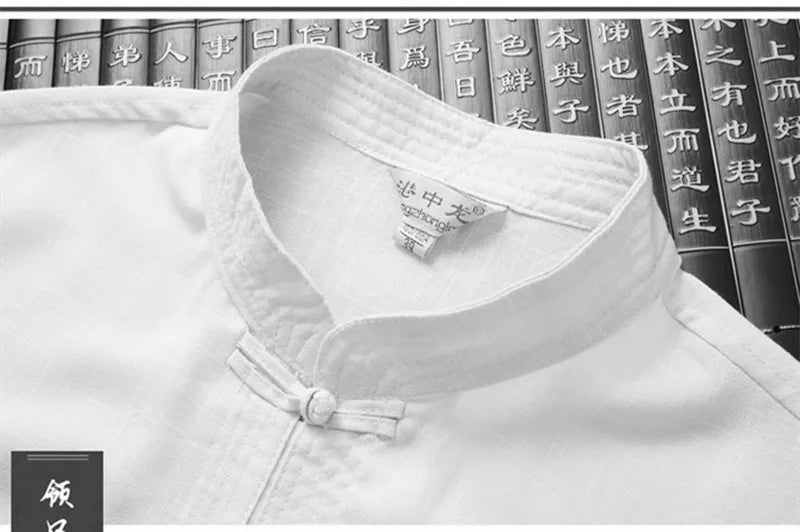 Chemise Japonaise Blanche Classique Raffinées