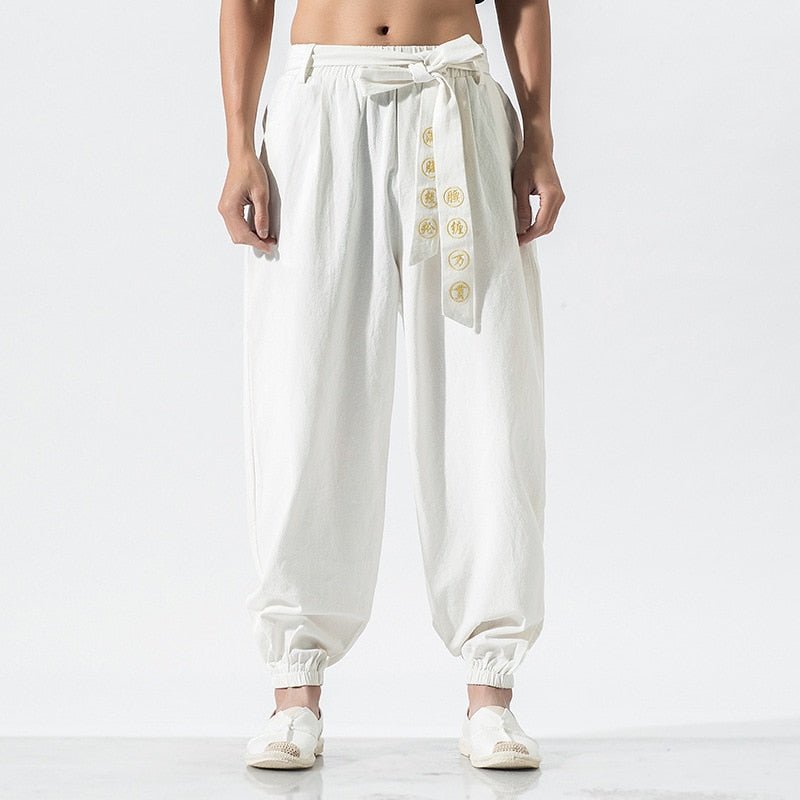 Pantalon Style Japonais Homme large