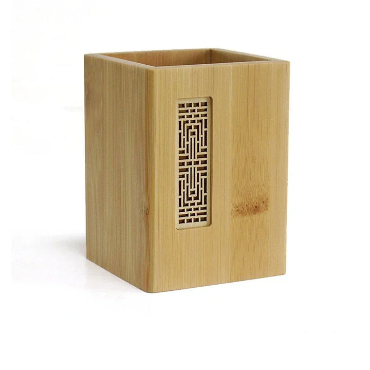 Japanese wooden pen holder