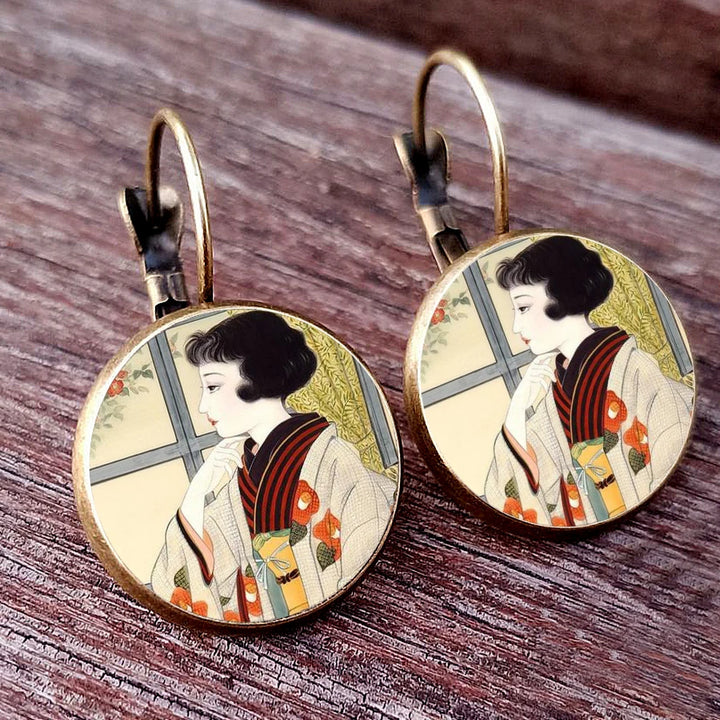Japanese Classic Dome Earrings