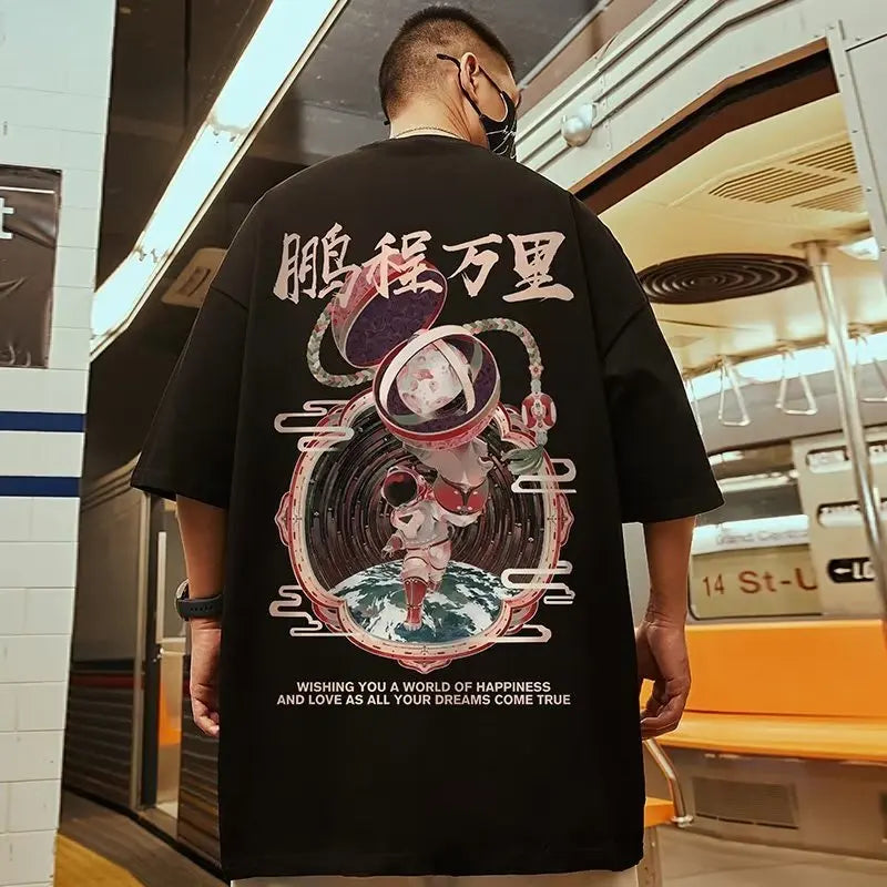T-shirt Oversize Homme Japonais