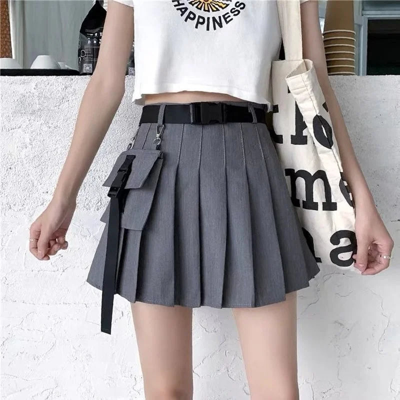 Jupe Japonaise Streetwear Gris