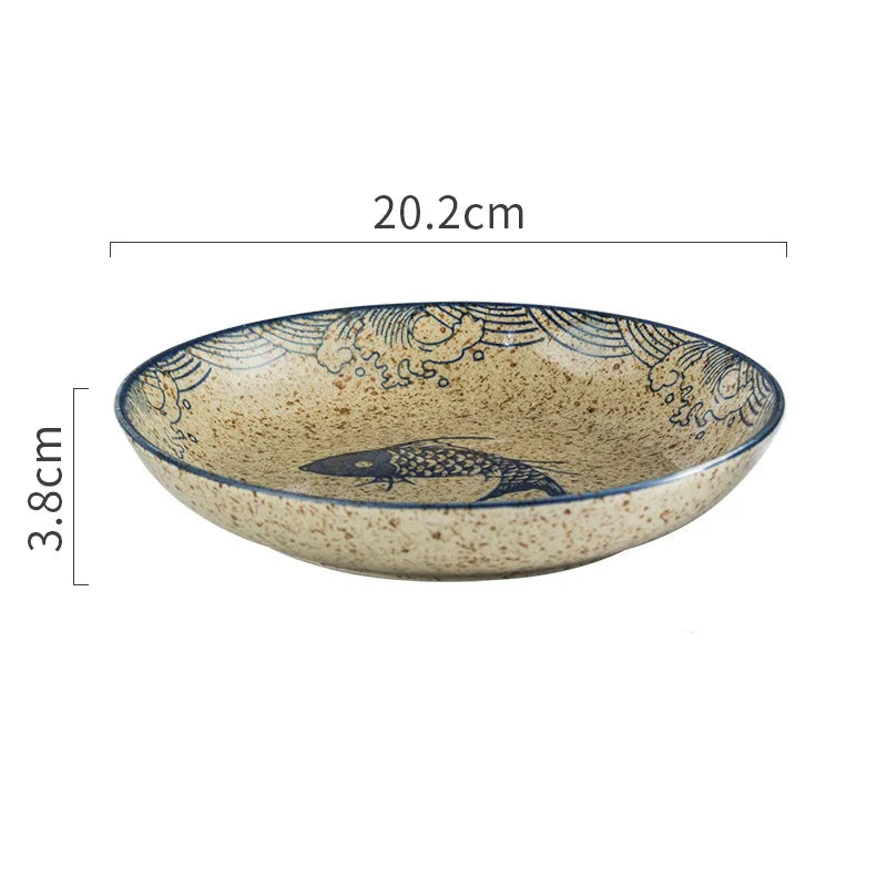 Assiette Japonaise Carpe Koi