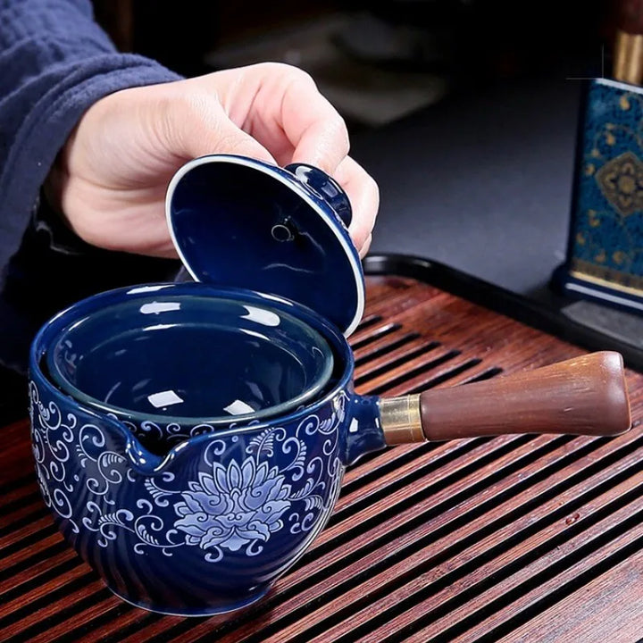 Théière Japonaise à Motifs Fleur Pratique