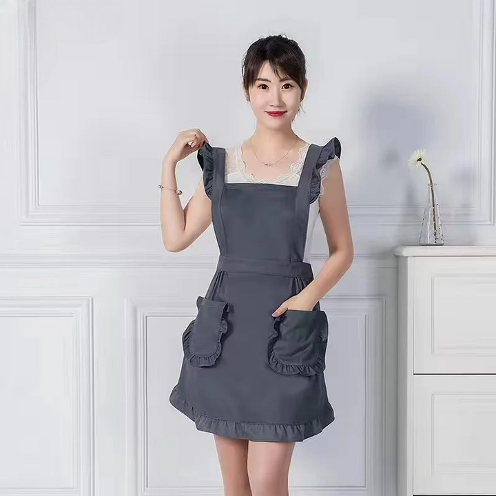 Tablier Japonais Femme Moderne Gris