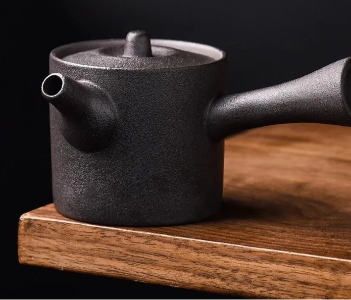 Théière Japonaise Vintage Dégradée Noire