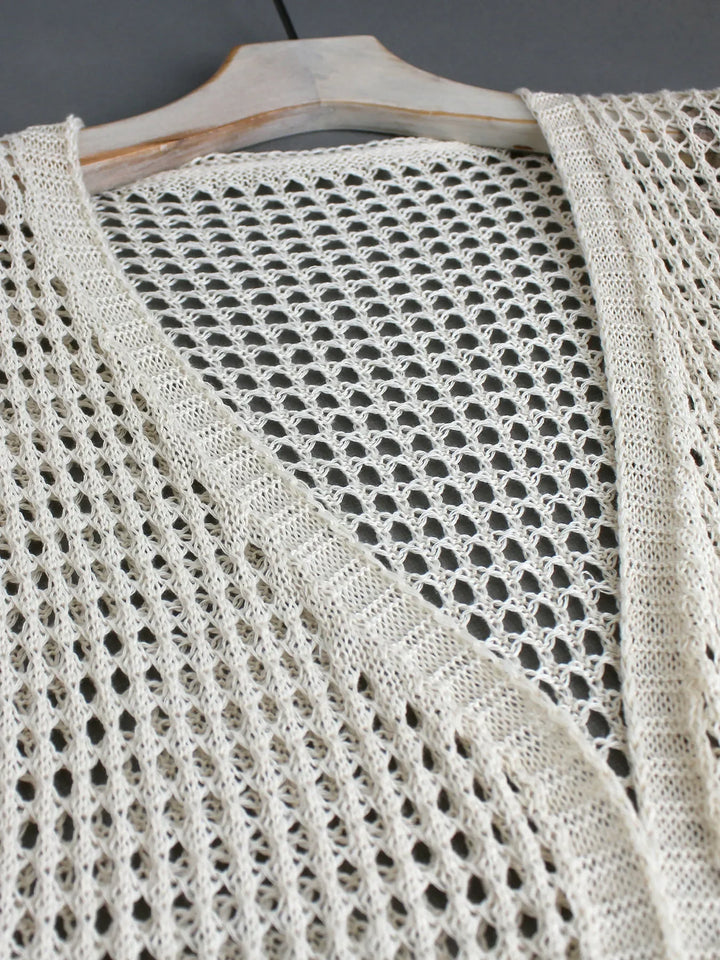 Kimono de Plage en Maille Tissés
