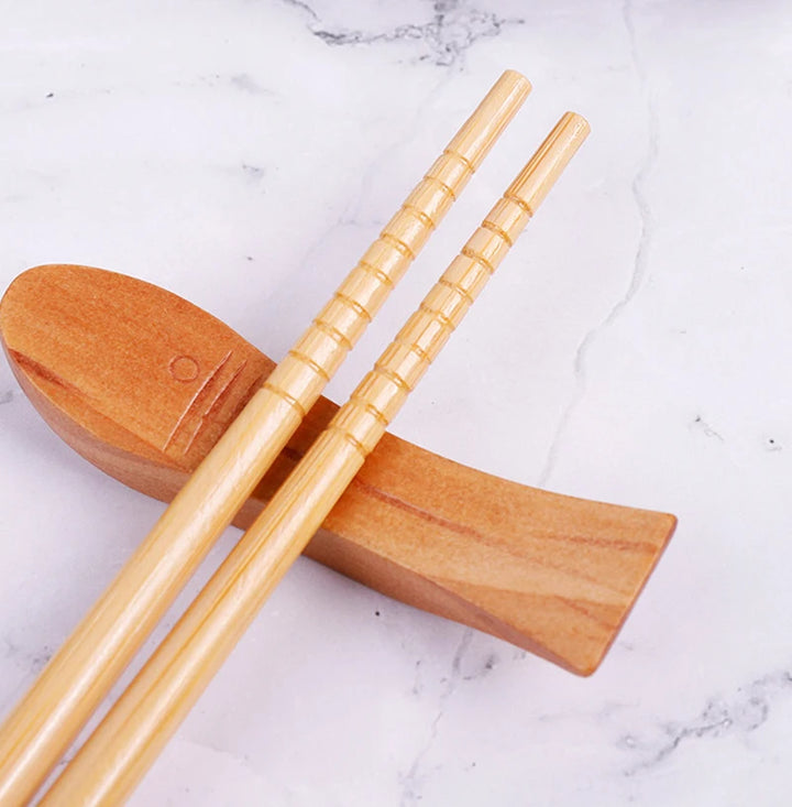 Japanese sushi bamboo chopsticks box