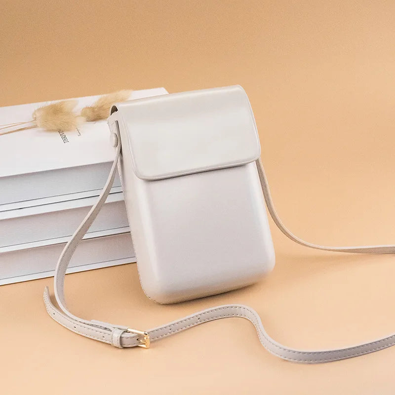 Japanese leather phone shoulder bag