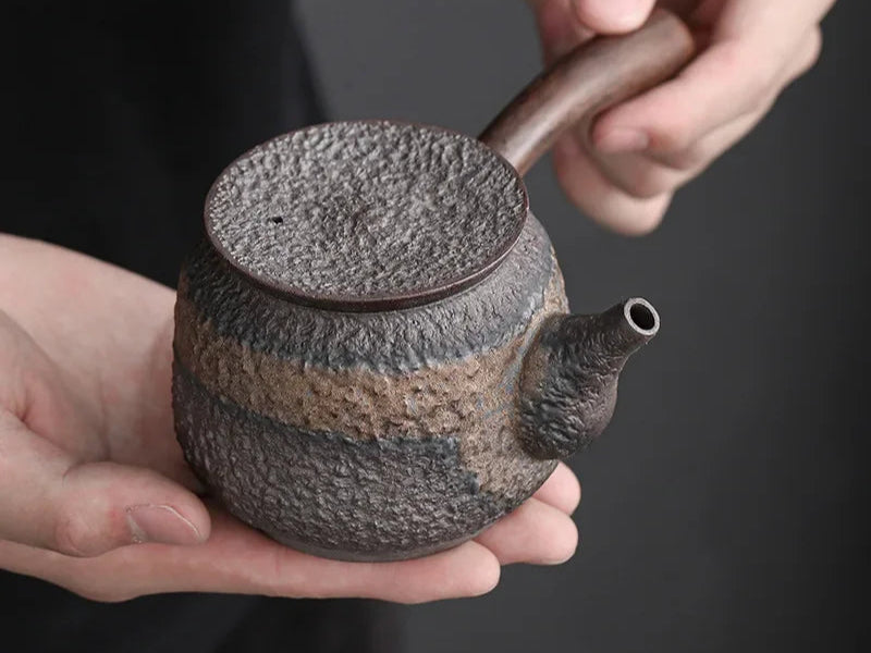 Théière Japonaise en Fer à Poignée Ergonomique