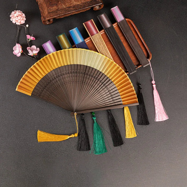 Eventail Japonais Bicolore