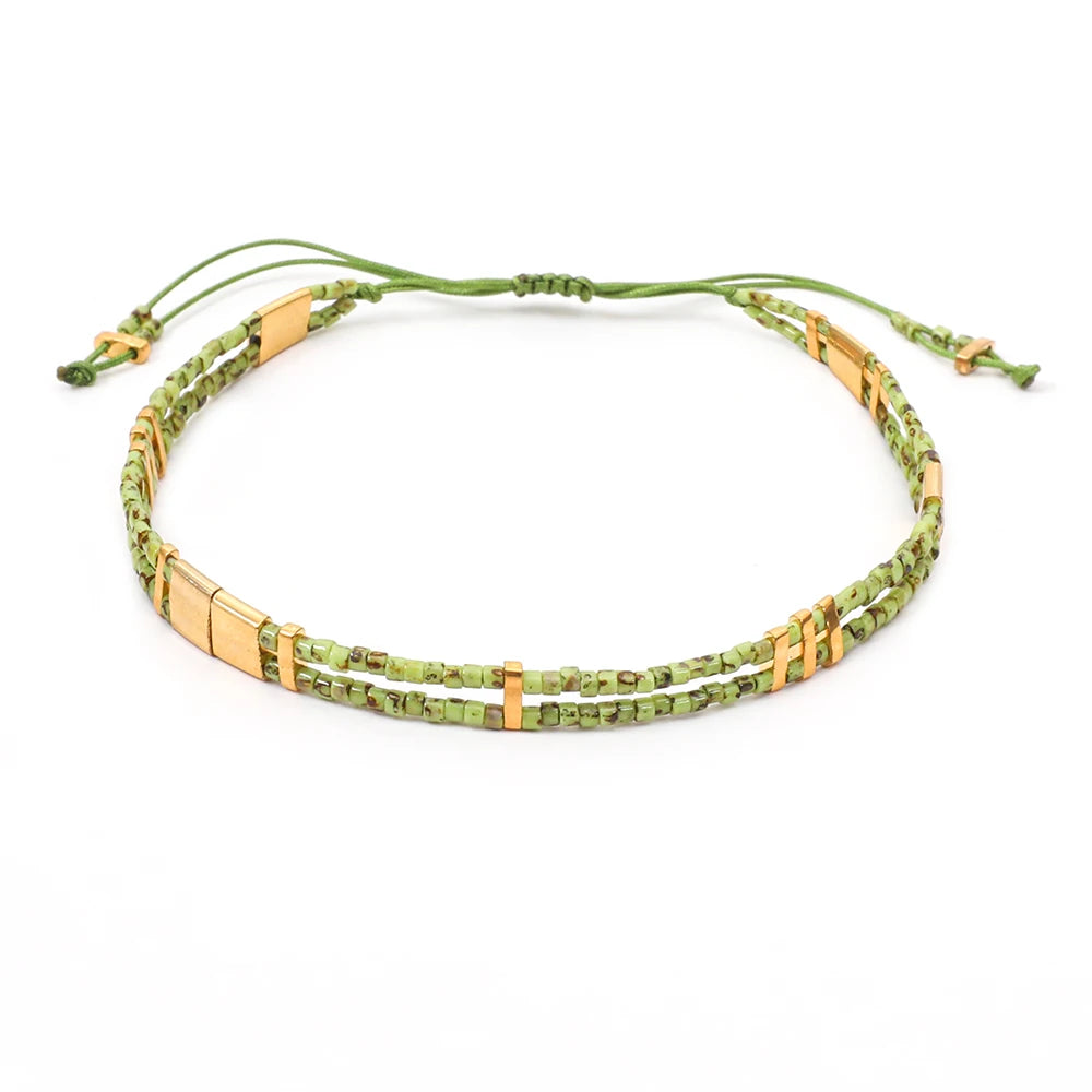 Bracelet Miyuki Tila jonc à breloques