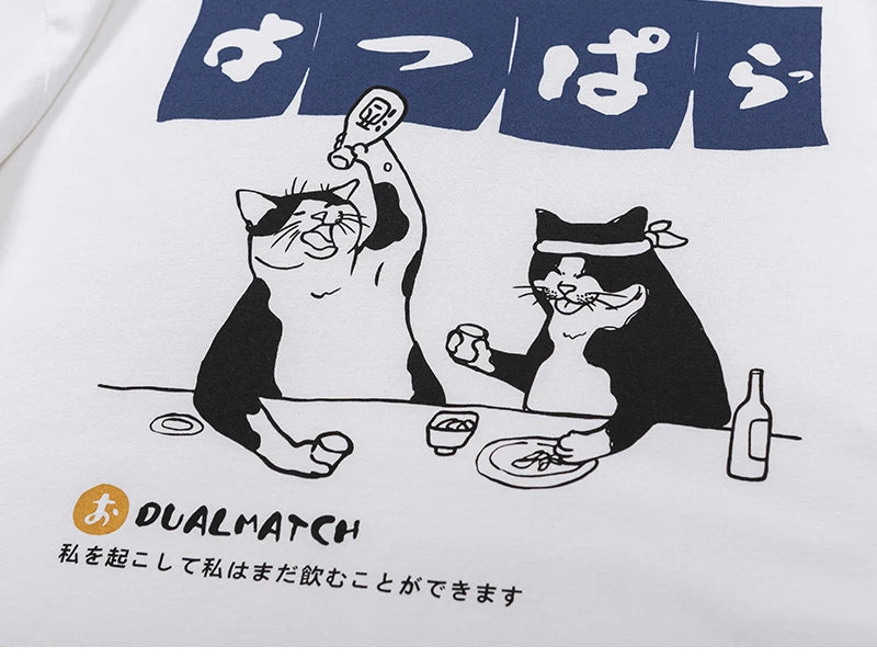 T-shirt Japonais Chat Humoristique Inspiré