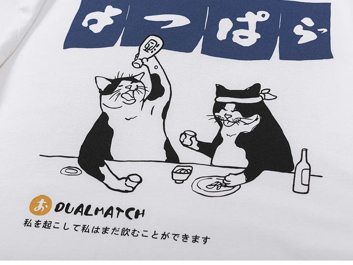 T-shirt Japonais Chat Humoristique Inspiré